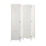 Oikiture 4 Panel Room Divider Privacy Screen White