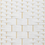 Oikiture 4 Panel Room Divider Privacy Screen White - Top-Down View