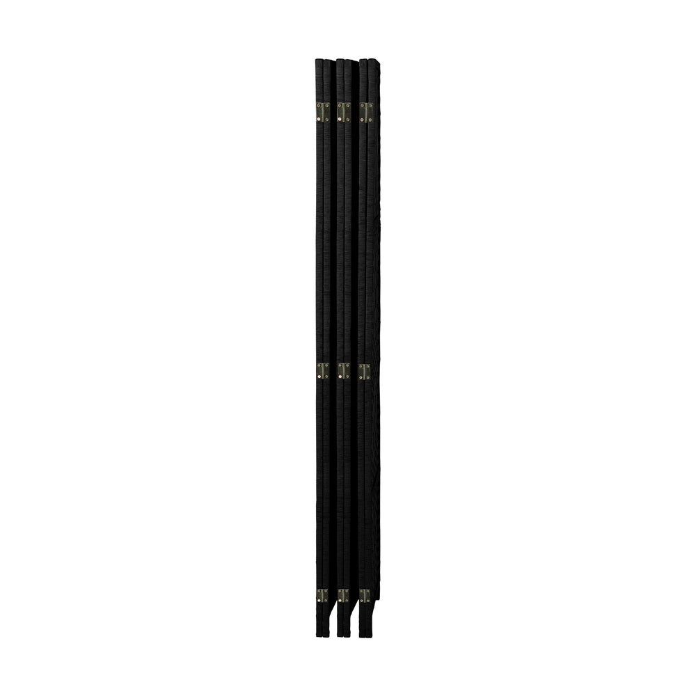 Oikiture 6 Panel Room Divider Privacy Screen Black