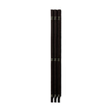 Oikiture 6 Panel Room Divider Privacy Screen Brown
