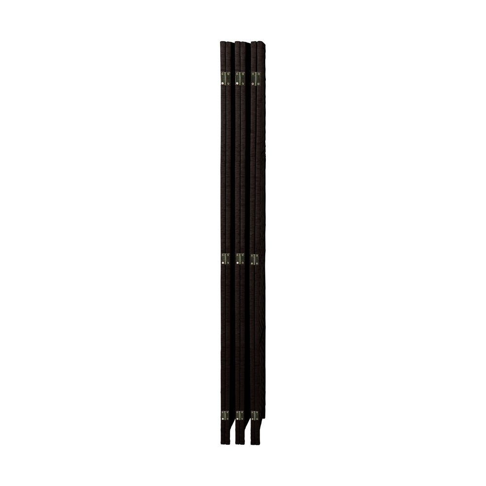 Oikiture 6 Panel Room Divider Privacy Screen Brown