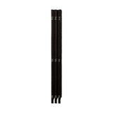 Oikiture 6 Panel Room Divider Privacy Screen Brown - Front View