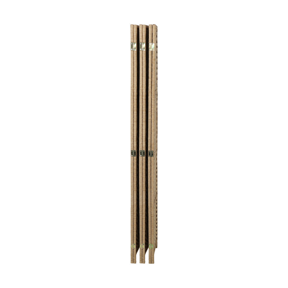 Oikiture 6 Panel Room Divider Privacy Screen Wood