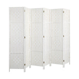 Oikiture 6 Panel Room Divider Privacy Screen White