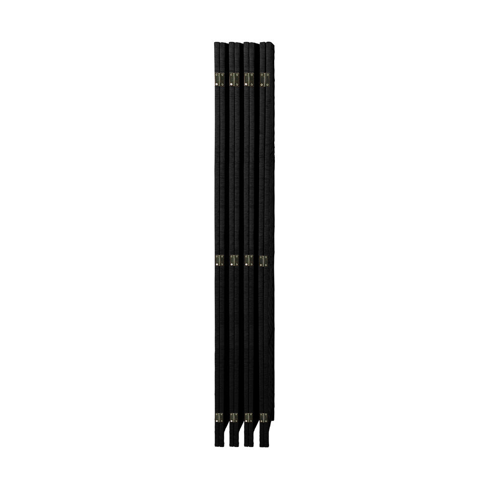 Oikiture 8 Panel Room Divider Privacy Screen Black