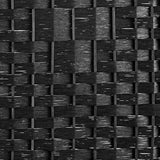 Oikiture 8 Panel Room Divider Privacy Screen Black - Top-Down View