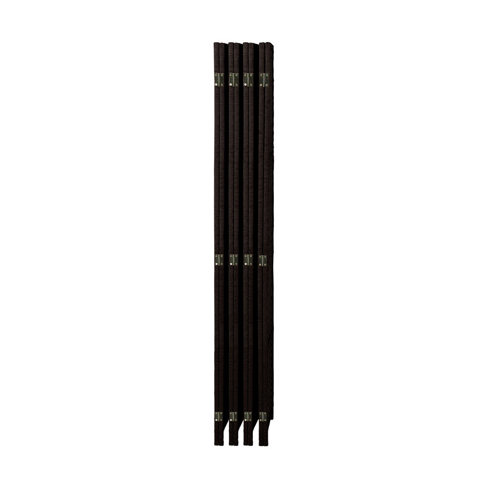 Oikiture 8 Panel Room Divider Privacy Screen Brown