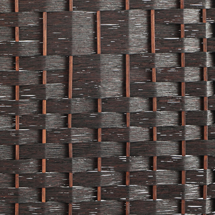 Oikiture 8 Panel Room Divider Privacy Screen Brown, image 6