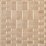 Oikiture 8 Panel Room Divider Privacy Screen Wood - Rear View