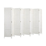 Oikiture 8 Panel Room Divider Privacy Screen White