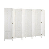 Oikiture 8 Panel Room Divider Privacy Screen White