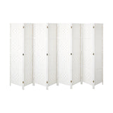 Oikiture 8 Panel Room Divider Privacy Screen White