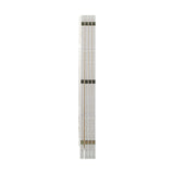 Oikiture 8 Panel Room Divider Privacy Screen White - Rear View
