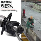 BAUMR-AG 10-22mm 1200W Heavy-Duty Electric Hydraulic Rebar Bender, Carry Case - Front View