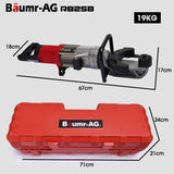 BAUMR-AG 16-25mm 1200W Heavy-Duty Electric Hydraulic Rebar Bender, Carry Case - Rear View
