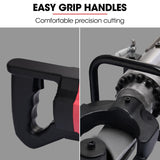 BAUMR-AG 16-25mm 1200W Heavy-Duty Electric Hydraulic Rebar Bender, Carry Case - Low Angle