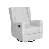 Artiss Recliner Armchair 360? Swivel Grey Fabric - Side View