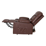 Artiss Recliner Chair Lift Assist Heated Massage Chair Leather Claude - 45-Degree Angle