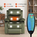 Artiss Recliner Chair Heated Massage Chair with Phone Holder Velvet - Top-Down View