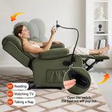 Artiss Recliner Chair Heated Massage Chair with Phone Holder Velvet - 45-Degree Angle