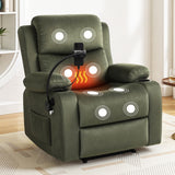 Artiss Recliner Chair Heated Massage Chair with Phone Holder Velvet - Close-Up Angle