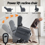 Artiss Electric Recliner Chair Power Lift Massage Heated Recliner Sofa - 45-Degree Angle