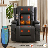 Artiss Power Lift Recliner Chair with Massage and Heat for Elderly, Electric Sofa Reclining Chair with USB and Phone Holder, PU Leather Comfy Armchair for Living Room, 2 Cup Holder & 4 Pockets, Black - Top-Down View