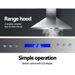 Devanti 1200mm Range Hood 120cm BBQ Commercial Rangehood, image 3