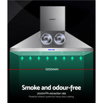 Devanti 1200mm Range Hood 120cm BBQ Commercial Rangehood, image 4