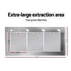 Devanti 1200mm Range Hood 120cm BBQ Commercial Rangehood, image 6