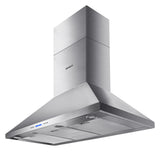 Devanti 1200mm Range Hood 120cm BBQ Commercial Rangehood - Low Angle