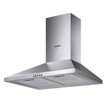 Devanti 600mm Range Hood 60cm Rangehood Stainless Steel - Close-Up Angle