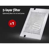 Devanti 600mm Range Hood 60cm Rangehood Stainless Steel - Top-Down View