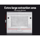 Devanti 600mm Range Hood 60cm Rangehood Stainless Steel - Rear View