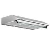 Devanti 900mm Range Hood 90cm Rangehood Stainless Steel - Side View