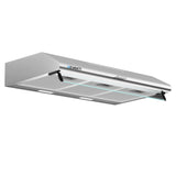 Devanti 900mm Range Hood 90cm Rangehood Stainless Steel - Side View