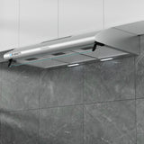Devanti 900mm Range Hood 90cm Rangehood Stainless Steel - Close-Up Angle
