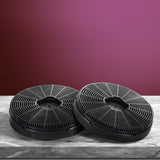 Devanti 16cm Range Hood Carbon Charcoal Filters Replacement X2 - Rear View