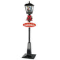 Christabelle Christmas Lamp Post with Snow Lights & Music- Black Snowman 180cm