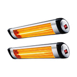 Devanti 2PCS Electric Radiant Strip Heater Outdoor Indoor Patio Infrared Heaters 2000W - Close-Up Angle