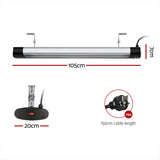 Devanti 2PCS Electric Radiant Strip Heater Outdoor Indoor Patio Infrared Heaters 3000W - Front View