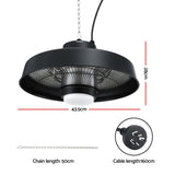 Devanti 2000W Outdoor Electric Patio Heater Ceiling Mount with LED Light Remote - Front View