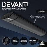 Devanti Electric Radiant Strip Heater Outdoor 3200W - Side View