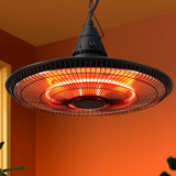 Devanti 1500W Hanging Electric Patio Heater - Close-Up Angle