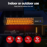 Devanti 2PCS Electric Strip Heater Radiant Infrared Heaters 2000W - Close-Up Angle