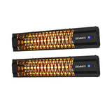 Devanti 2PCS Electric Strip Heater Radiant Infrared Heaters 2000W - Extra Image