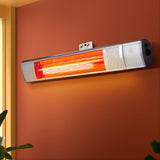 Devanti Electric Strip Heater Infrared Radiant Heaters 2000W - Close-Up Angle