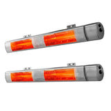 Devanti 2PCS Electric Strip Heater Radiant Infrared Heaters Remote Control 3000W - Extra Image