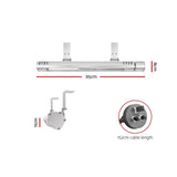 Devanti Electric Strip Heater Infrared Radiant Heaters 3000W - Front View