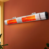 Devanti Electric Strip Heater Infrared Radiant Heaters 3000W - Close-Up Angle